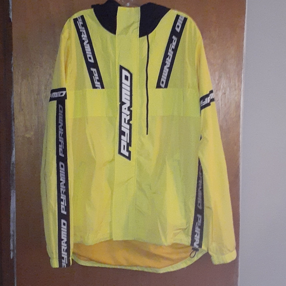 Chris Brown's Black Pyramid Windbreaker